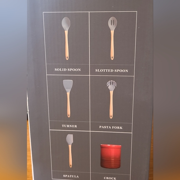 New! Martha Stewart Collection 5 piece utensil set and crock. - Picture 3 of 3